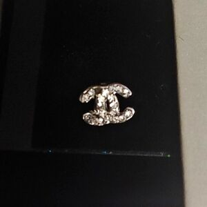 Sterling Silver Fashion Earring With Swarovski Crystals C Initial